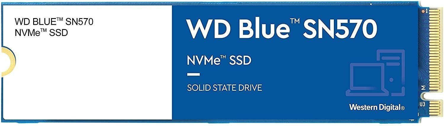 SSD накопичувач M.2 WD Blue SN570 1TB NVMe PCIe 3.0 4x 2280 TLC (WDS100T3B0C)фото