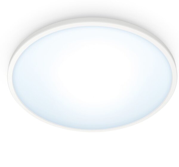 Акція на Умный потолочный светильник WiZ SuperSlim Ceiling 16W 2700-6500K Wi-Fi белый (929002685101) від MOYO