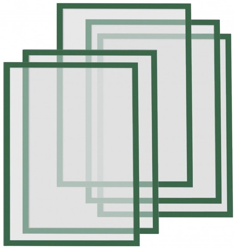 Рамки магнітні A4 зелені Magnetofix Frame Green Set UAфото