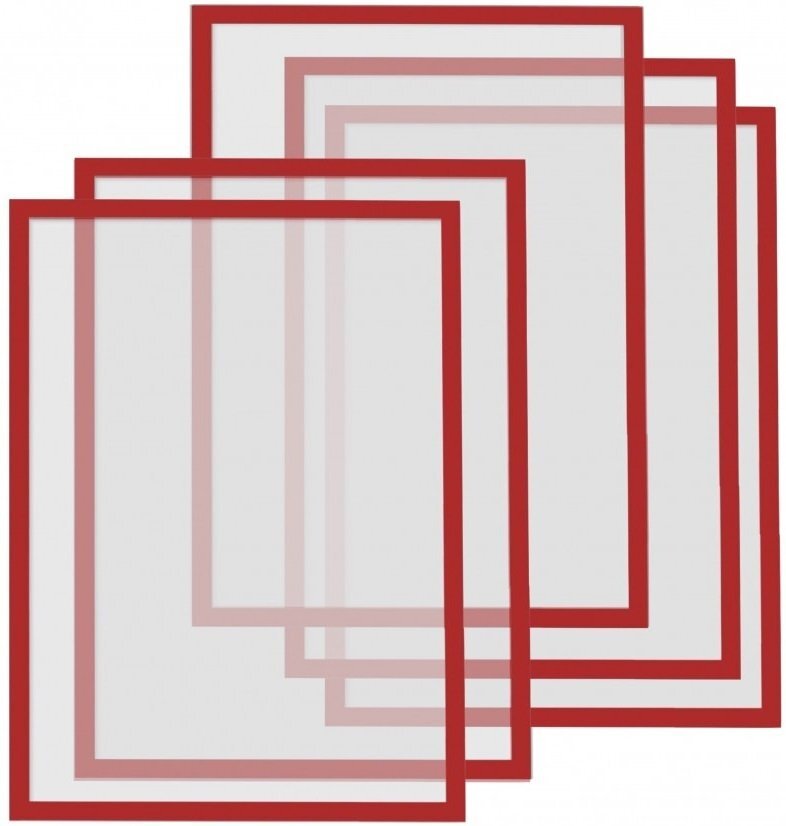 Рамки магнитные A4 красные Magnetofix Frame Red Set UA фото 