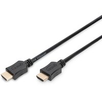 Кабель HDMI (M/M) DIGITUS, 2м, High Speed/Ethernet, Black (AK-330107-020-S)
