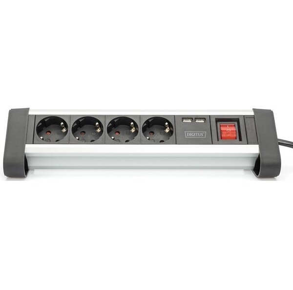 

Блок розеток DIGITUS Office, 4xSchuko 16A, 2xUSB 2A, 1.5m (DA-70614)