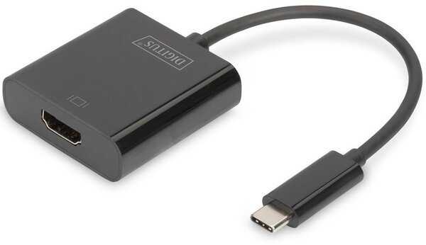 Акція на Переходник DIGITUS USB-C to HDMA UHD 4K, M/F, 0.15 m (DA-70852) від MOYO