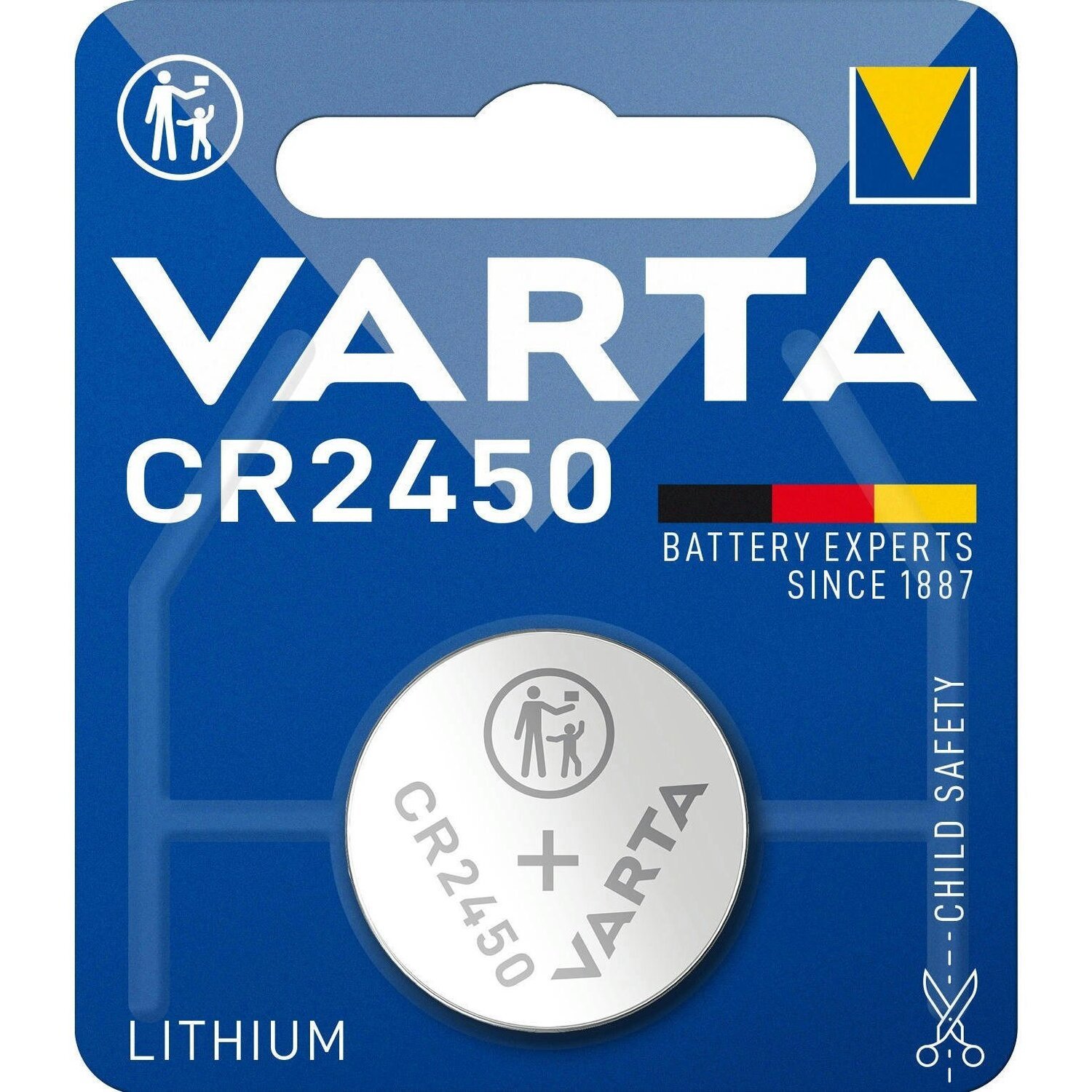 Батарейка VARTA CR 2450 BLI 1 LITHIUM (6450101401) фото