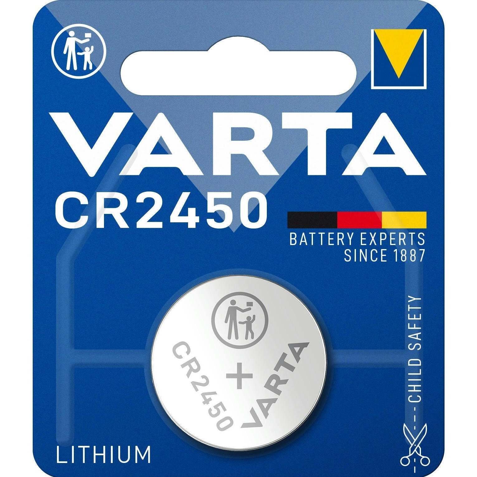 Батарейка VARTA CR 2450 BLI 1 LITHIUM (6450101401) фото1