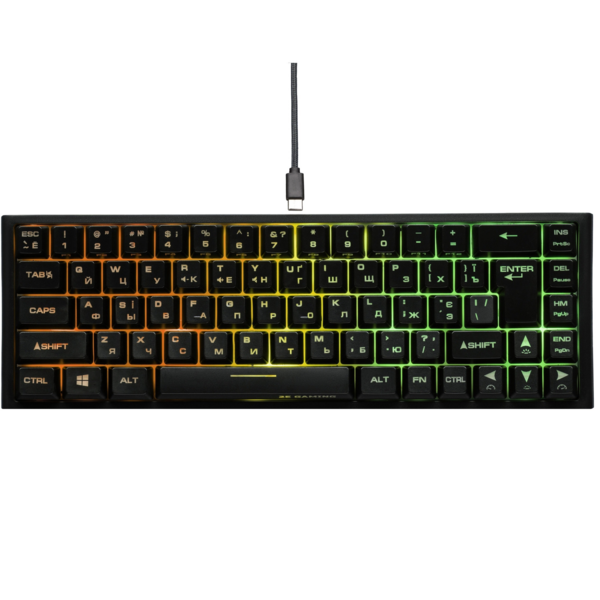 Акція на Игровая клавиатура 2E Gaming KG360 RGB WL Black (2E-KG360UBK) від MOYO