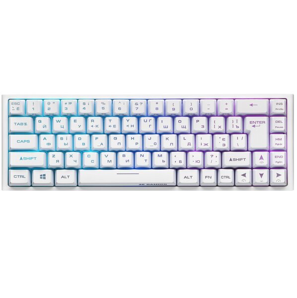 Акція на Игровая клавиатура 2E Gaming KG360 RGB WL White (2E-KG360UWT) від MOYO