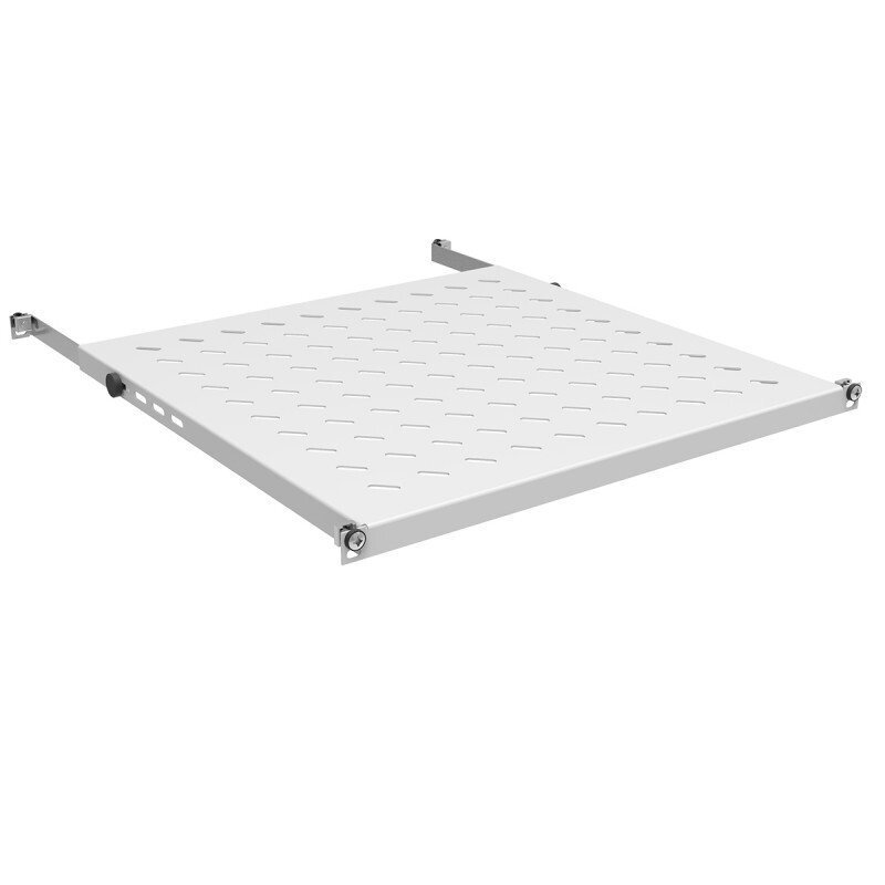 Полка ZPAS 19" 0.5U глиб. 550мм (кріплення 550-650мм), вантажопід. 70кг, сірафото1