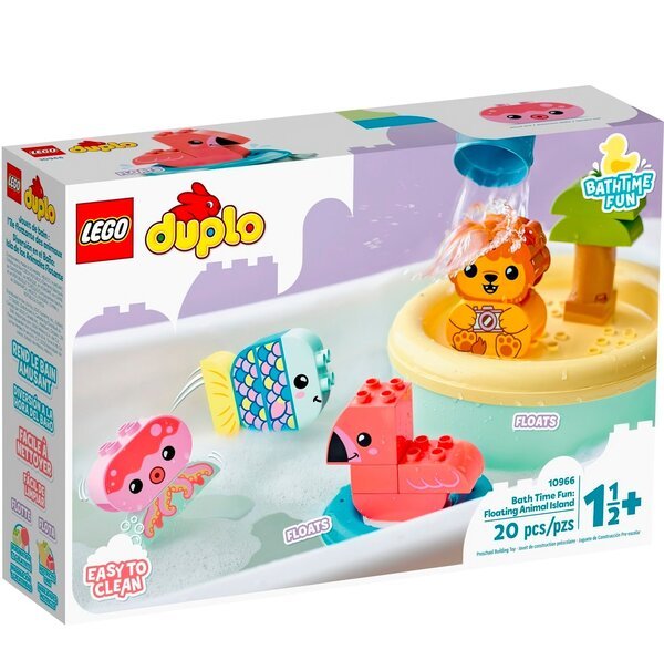 Акція на LEGO 10966 DUPLO My First Приключения в ванной: плавучий остров для зверей від MOYO