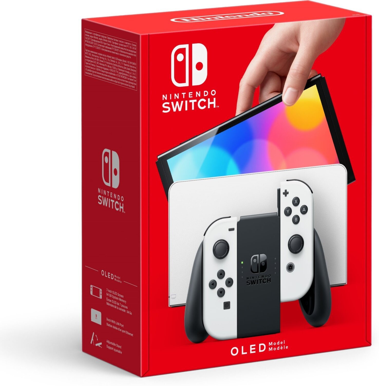 Игровая консоль Nintendo Switch OLED (белая) фото 