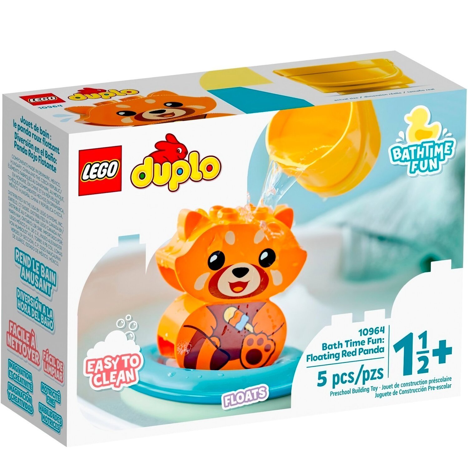 LEGO 10964 DUPLO My First Веселое купание: Плавающая красная панда фото 