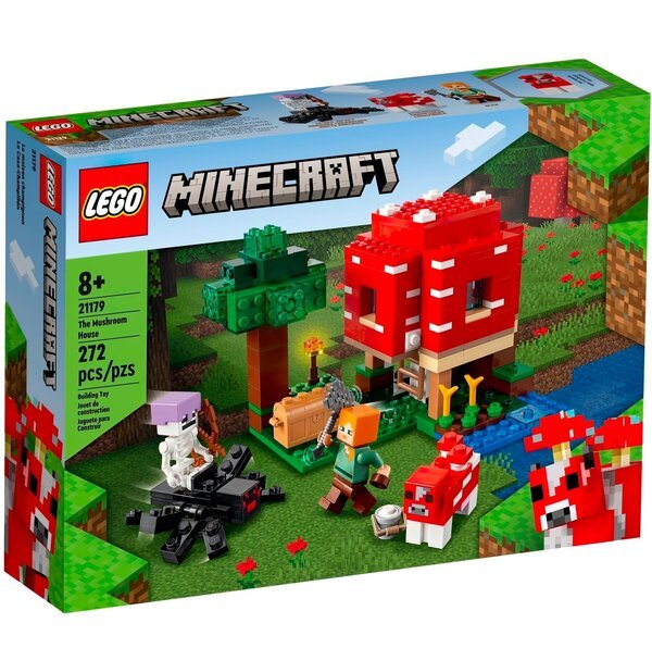 Акція на LEGO 21179 Minecraft Грибной дом від MOYO