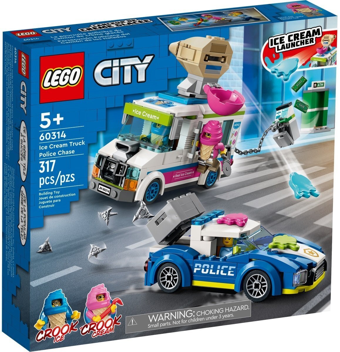 LEGO 60314 City Полицейское преследование фургона с мороженым фото 