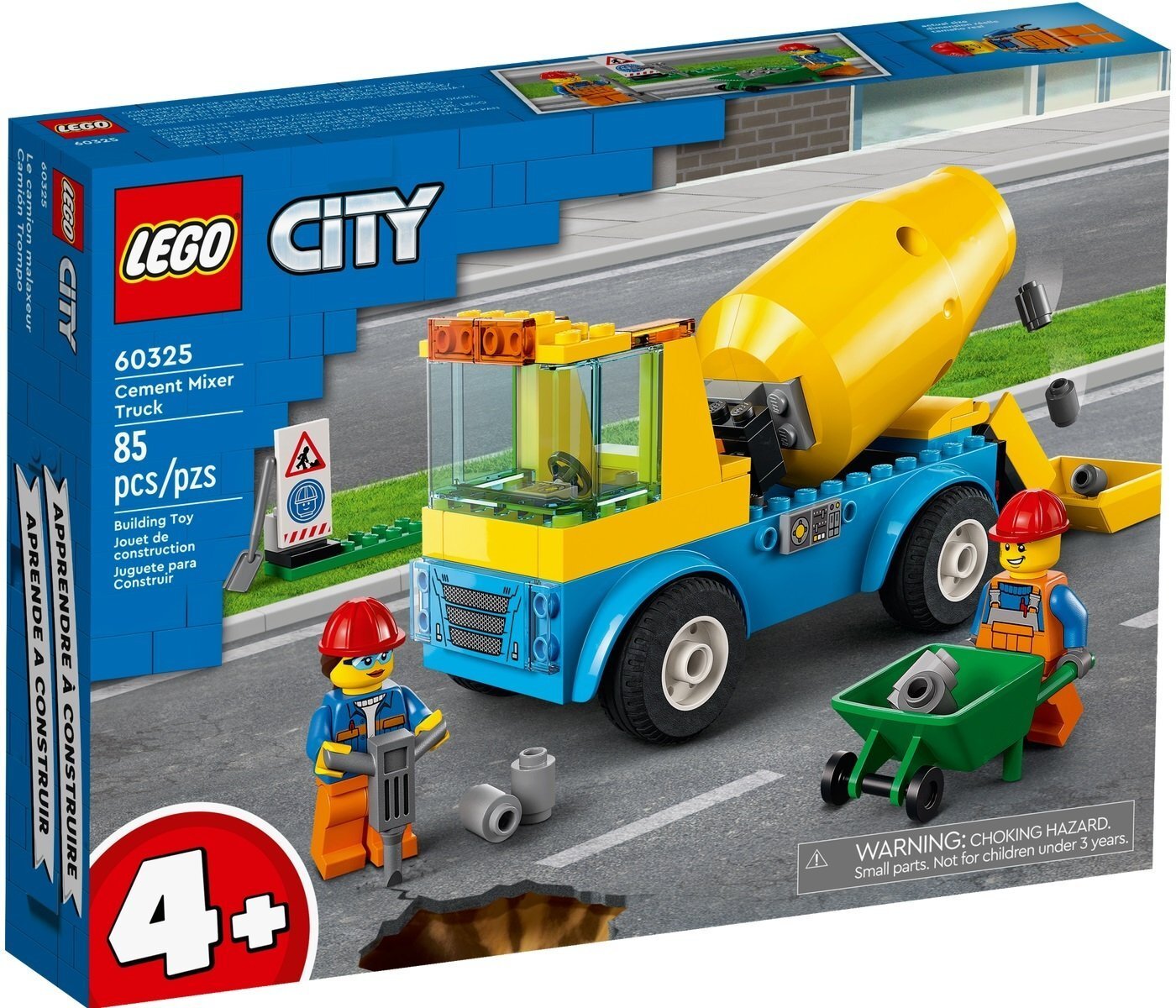 LEGO 60325 City Грузовик-бетоносмеситель фото 