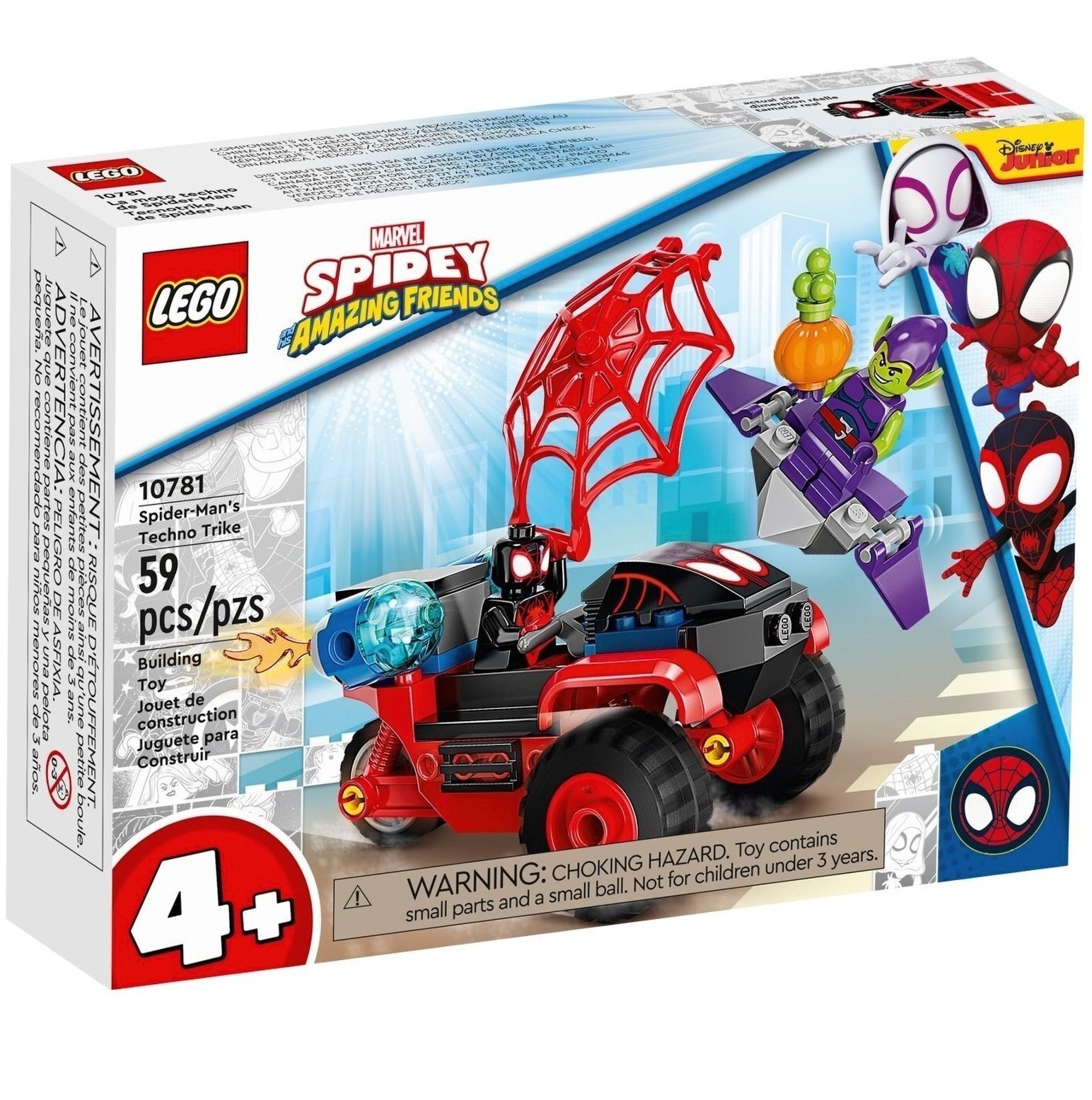 LEGO 10781 Marvel Техно Велосипед Человека-паука фото 1