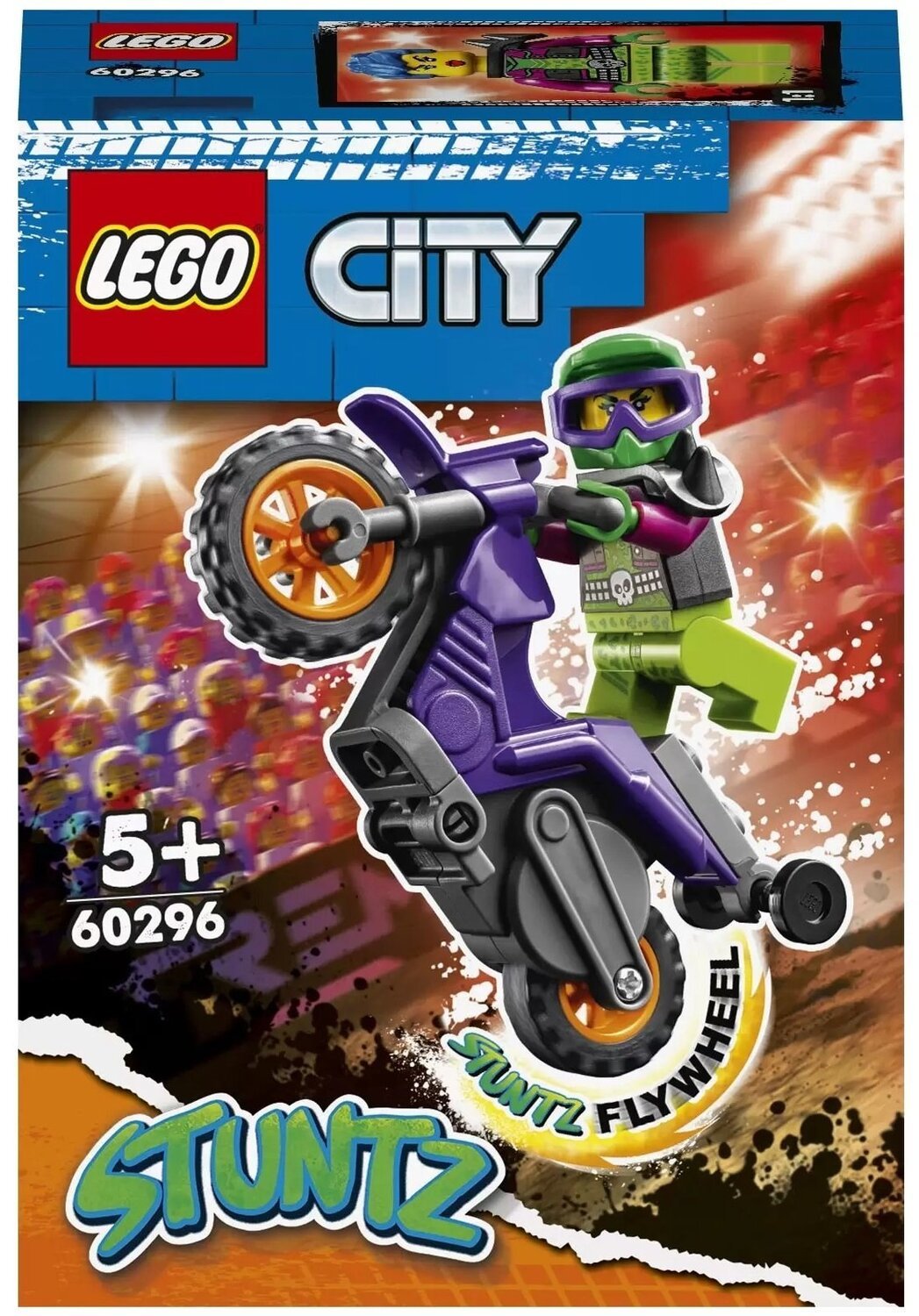 LEGO 60296 City Акробатичний трюковий мотоциклфото
