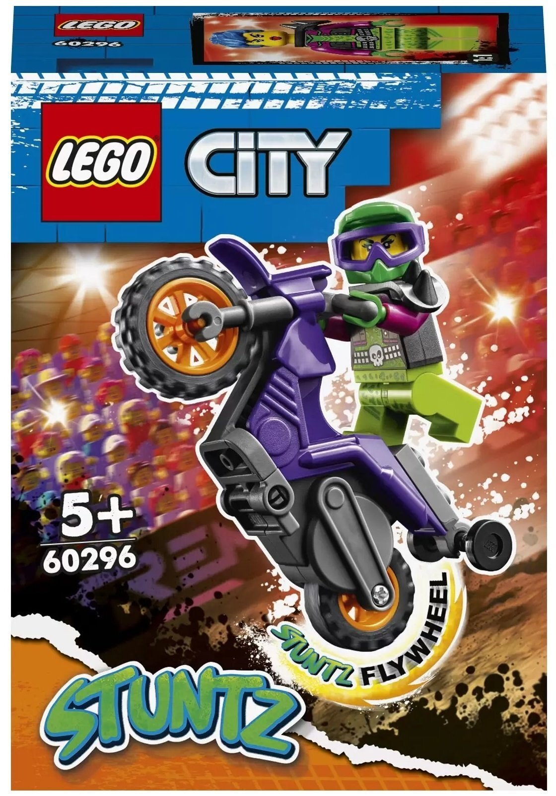 LEGO 60296 City Акробатичний трюковий мотоциклфото1