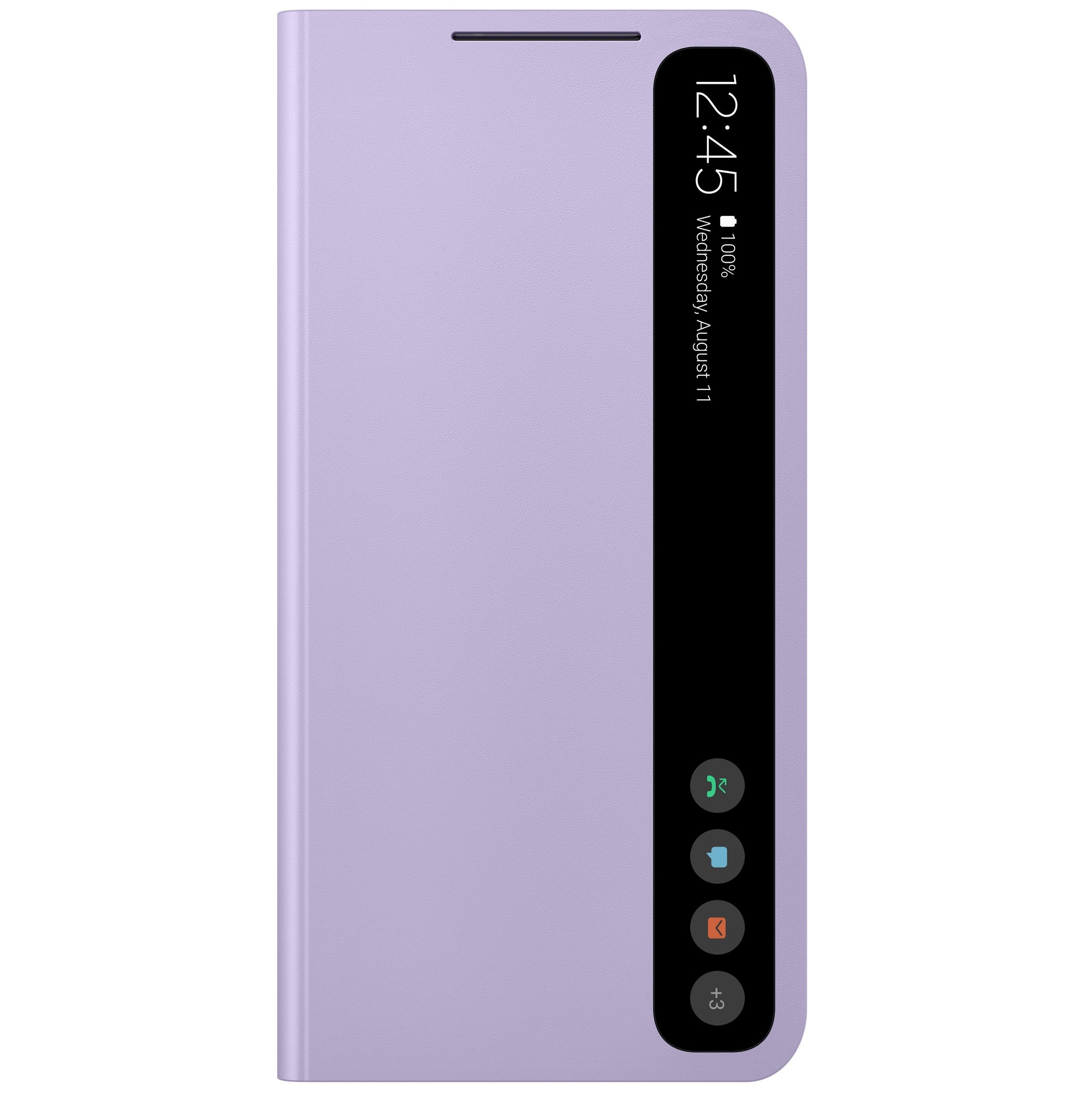 Чохол Samsung для Galaxy S21 FE (G990) Smart Clear View Cover Lavender (EF-ZG990CVEGRU)фото1