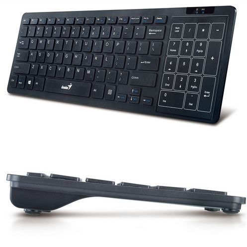 Клавиатура Genius SlimStar T8020 Multi-TouchPad WL Black (31320010110) фото 