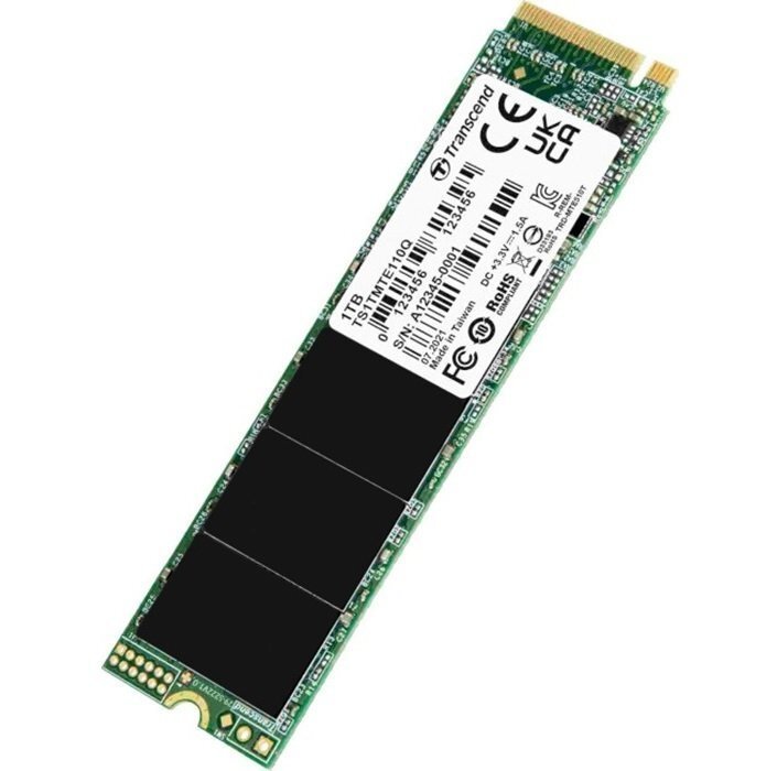 SSD накопичувач Transcend M.2 NVMe PCIe 3.0 4x 1TB MTE110Q 2280 (TS1TMTE110Q)фото