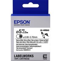 Картридж с лентой Epson LK4WBA5 принтеров LW-300/400/400VP/700 Black/White d5mm/2,5m (C53S654904)