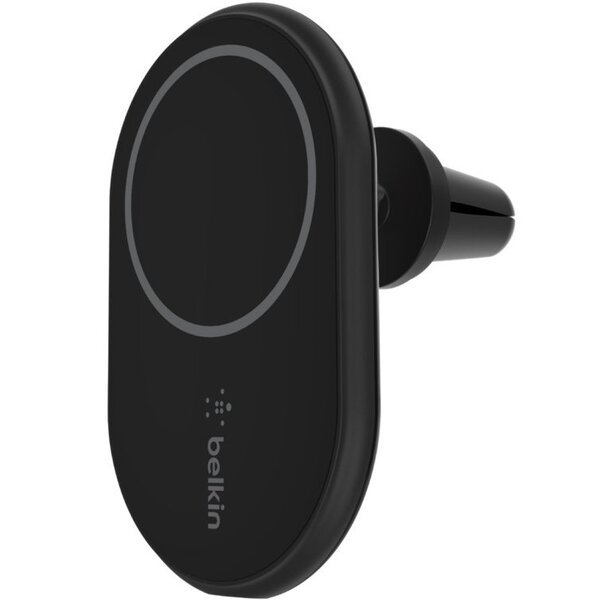 Автодержатель с беспроводной зарядкой Belkin Car Mount MagSafe Charging Qi, black (Without car charger)