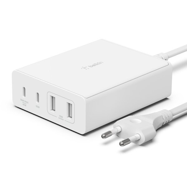 

Сетевое ЗУ Belkin Home Charger 108W GAN Dual USB-С/USB-A (WCH010VFWH)