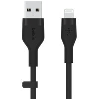 Кабель Belkin USB-A - Lightning, SILICONE, 1m, black (CAA008BT1MBK)