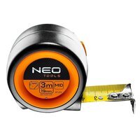 Рулетка Neo Tools, компактная, стальная лента, 3 м x 25 мм, с фиксатором selflock, магнит 67-213