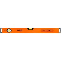 Уровень Neo Tools алюминиевый, 60 см, 2 капсулы, фрезерованный (71-082)