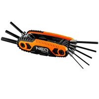 Ключі шестигранні Neo Tools, з утримувачем, 1.5-8мм, набір 8 шт.