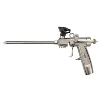 Пистолет Neo Tools для монтажной пены с латунной головкой, алюминий покрытый никелем, сатиновая отделка