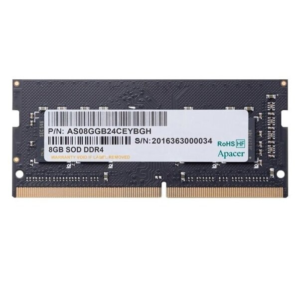Акція на Память для ноутбука Apacer DDR4 3200 8GB SO-DIMM (ES.08G21.GSH) від MOYO