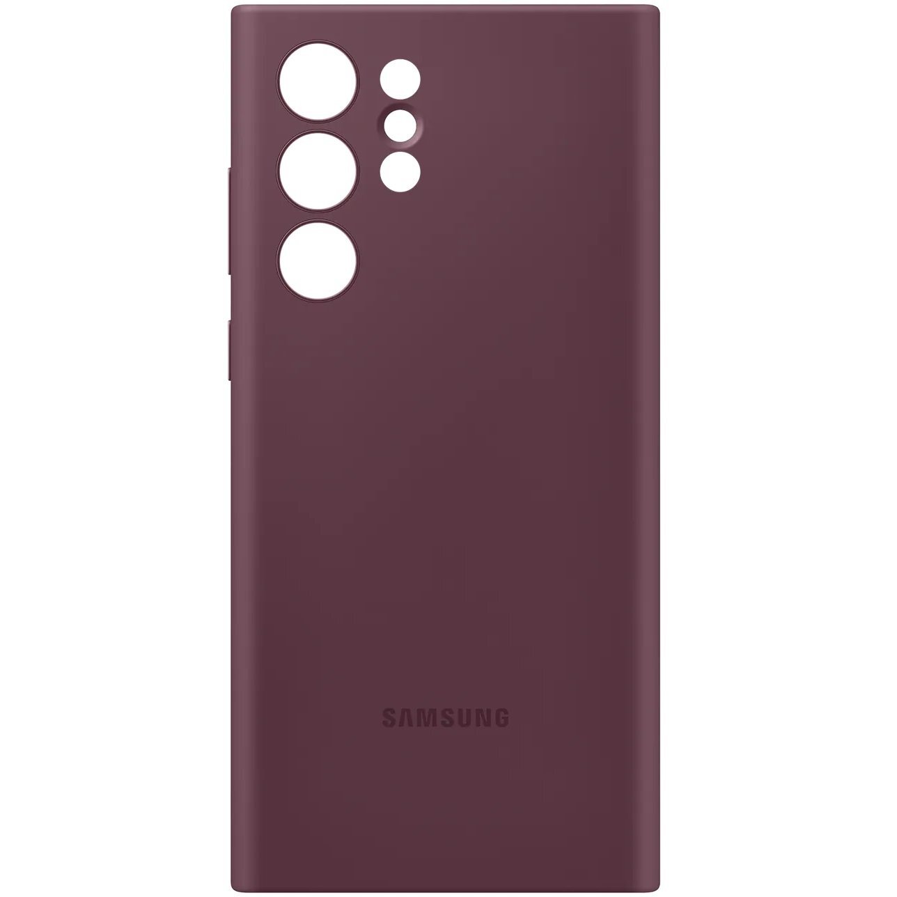 Чехол Samsung для Galaxy S22 Ultra Silicone Cover Burgundy (EF-PS908TEEGRU) фото 