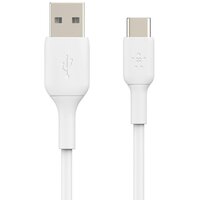 Кабель Belkin USB-A – USB-C, PVC, 1m, white
