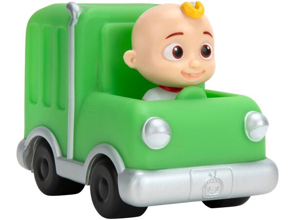 Акція на Машинка CoComelon Mini Vehicles Green Trash Truck Зеленый мусоровоз від MOYO
