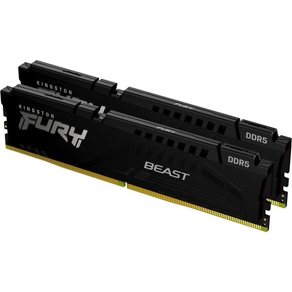 Память для ПК Kingston DDR5 5600 32GB KIT (16GBx2) FURY Beast Black (KF556C40BBK2-32)