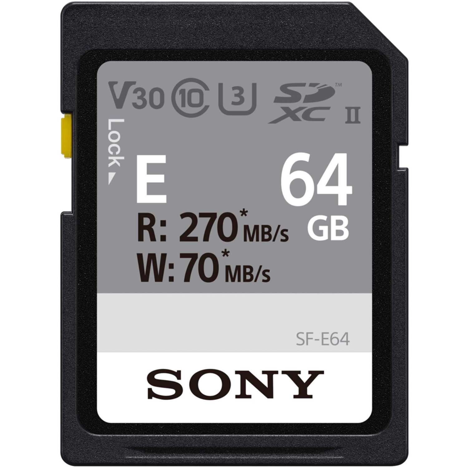 Карта памяти Sony 64GB SDXC C10 UHS-II U3 V30 R270/W70MB/s Entry (SFE64.ET4) фото 