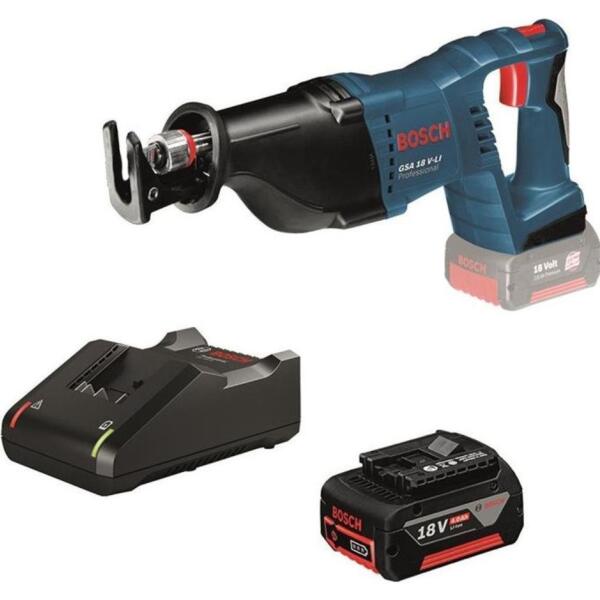 

Пила сабельная Bosch GSA 18V-LI, GBA 18В 4,0 Ач, GAL 18V-40 (0.615.990.L6H)