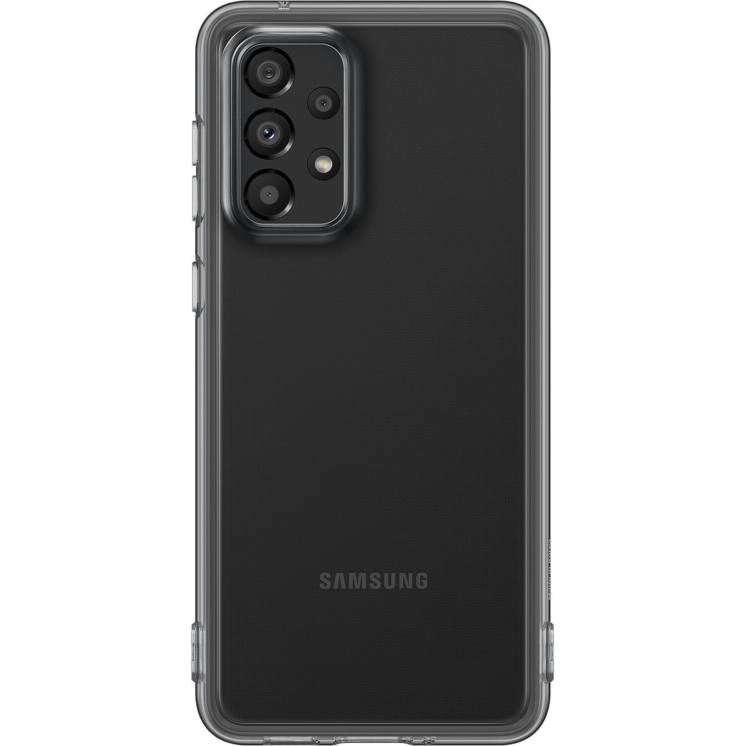 Чохол Samsung для Galaxy A33 5G Soft Clear Cover Black (EF-QA336TBEGRU)фото