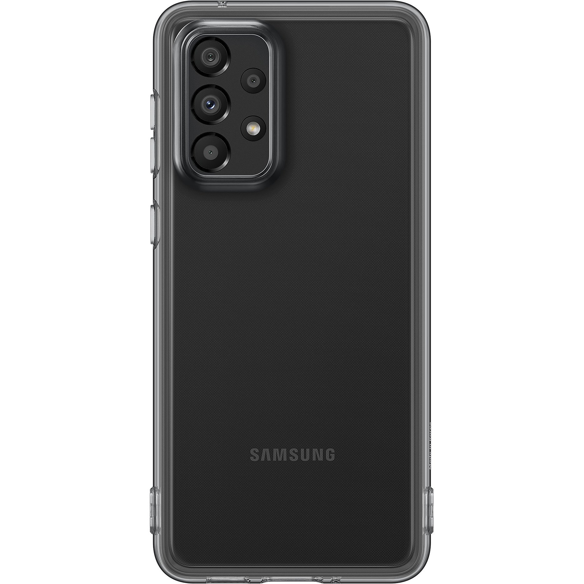 Чохол Samsung для Galaxy A33 5G Soft Clear Cover Black (EF-QA336TBEGRU)фото1