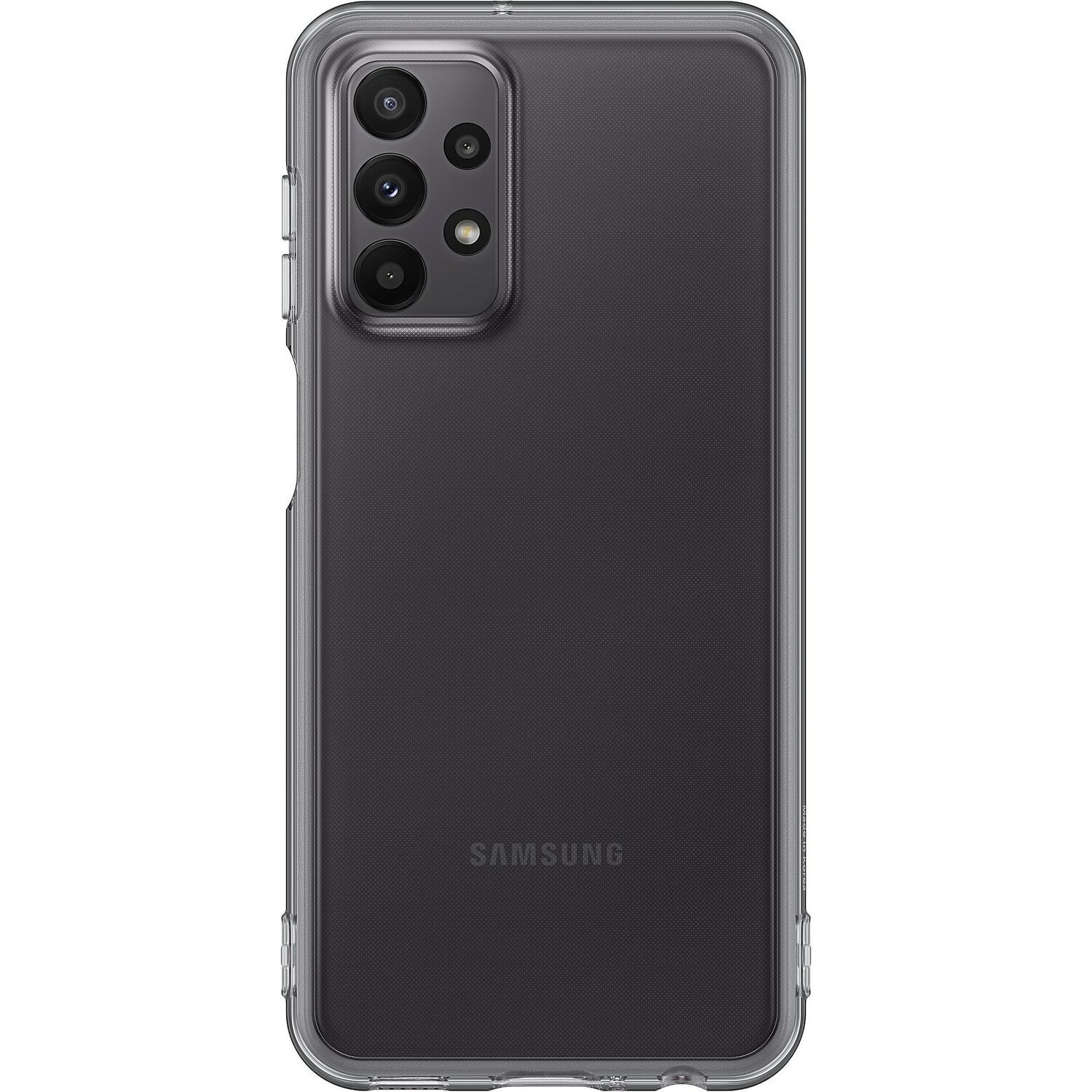 Чехол Samsung для Galaxy A23 Soft Clear Cover Black (EF-QA235TBEGRU) фото 
