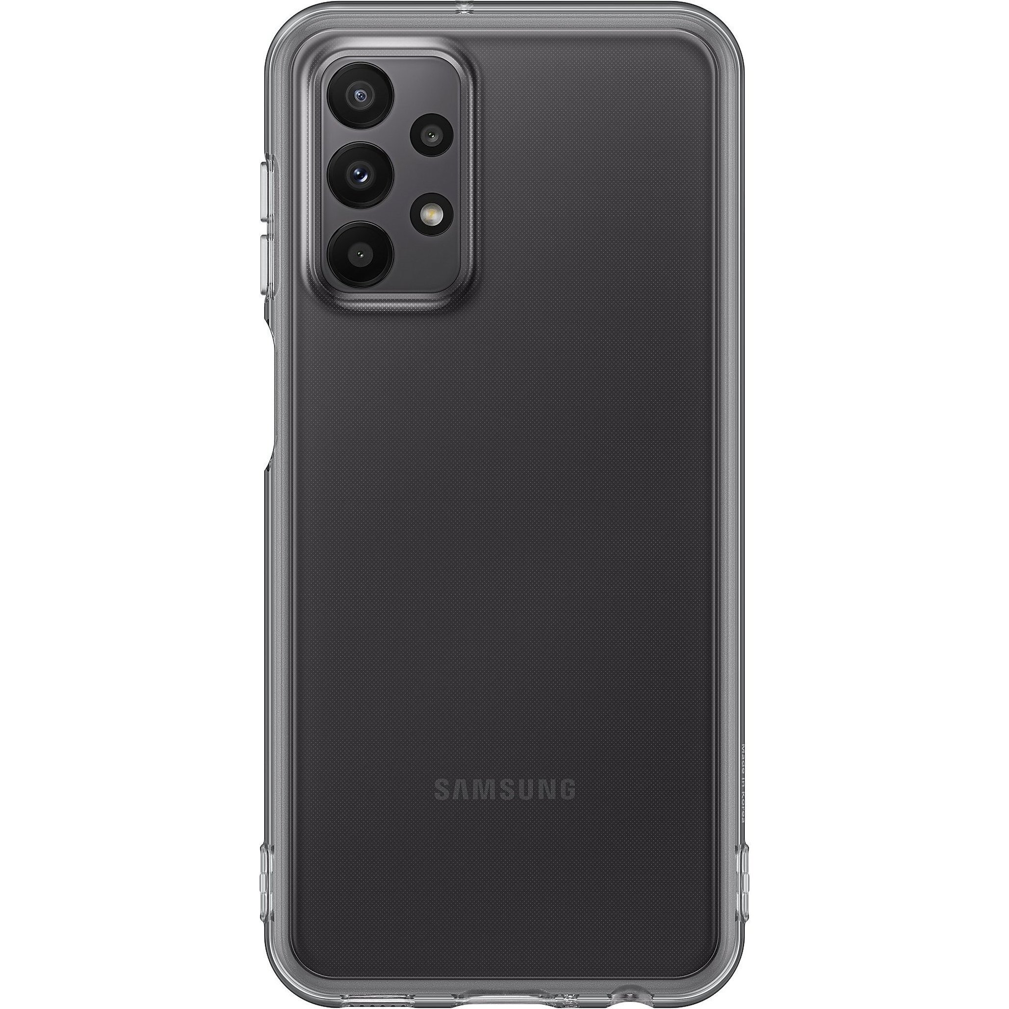 Чехол Samsung для Galaxy A23 Soft Clear Cover Black (EF-QA235TBEGRU) фото 1