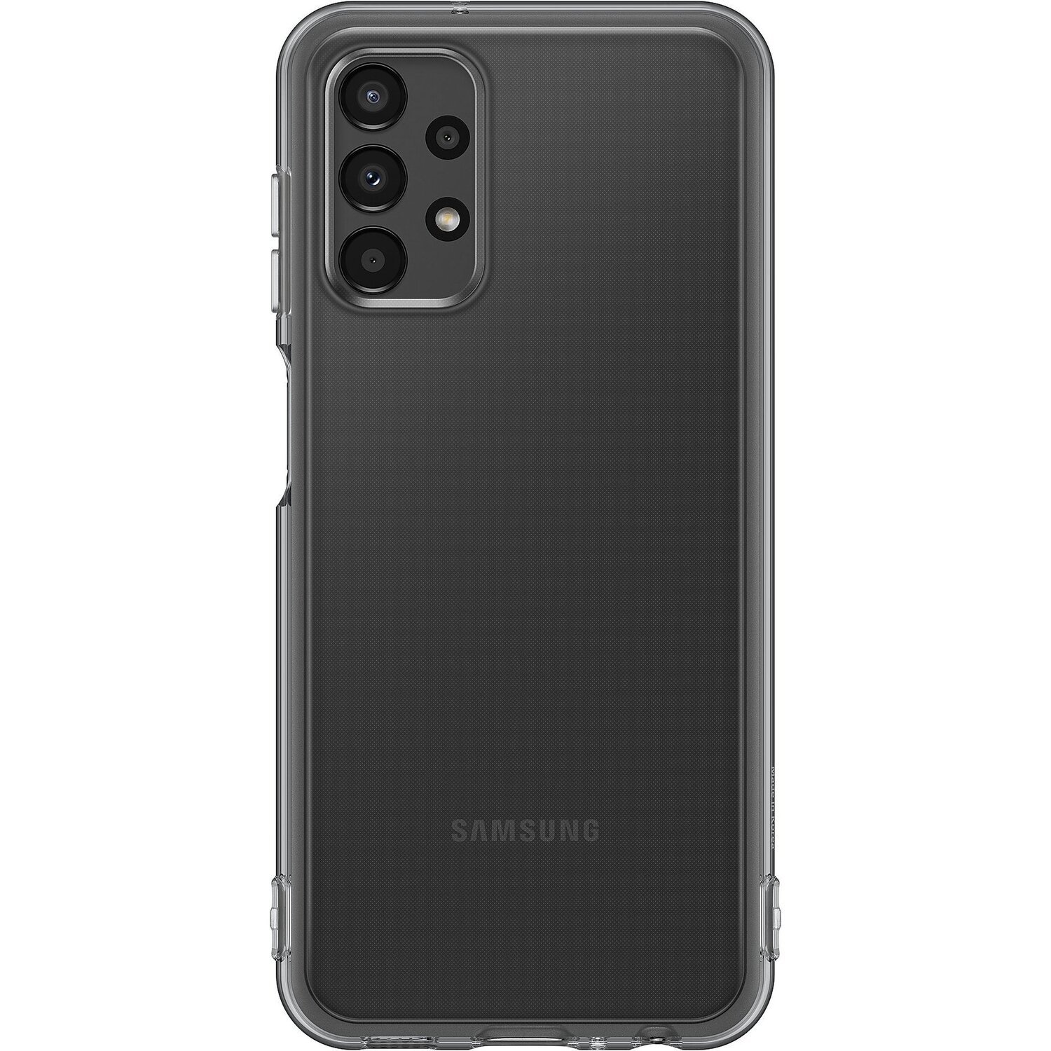 Чехол Samsung для Galaxy A13 Soft Clear Cover Black (EF-QA135TBEGRU) фото 