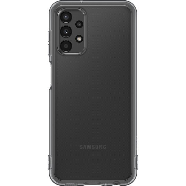Акція на Чехол Samsung для Galaxy A13 Soft Clear Cover Black (EF-QA135TBEGRU) від MOYO