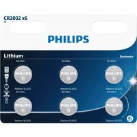 Батарейка Philips CR 2032 BLI 6 (CR2032P6/01B)