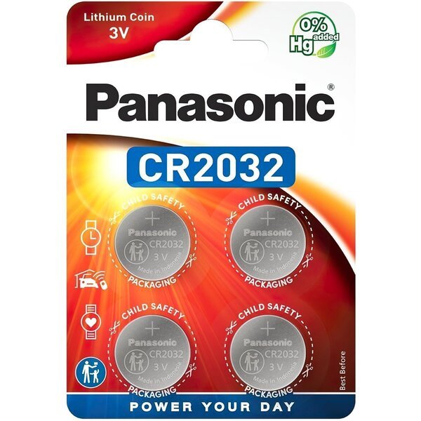 Акція на Батарейка Panasonic CR2032 BLI 4 Lithium (CR-2032EL/4B) від MOYO