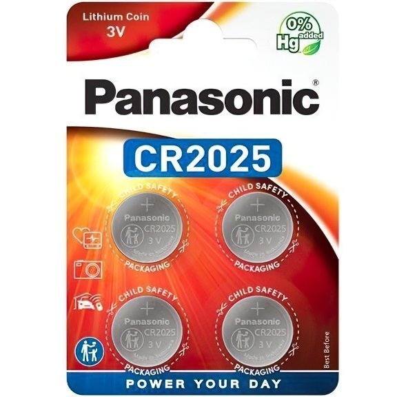 

Батарейка Panasonic CR 2025 BLI 4 Lithium (CR-2025EL/4B)