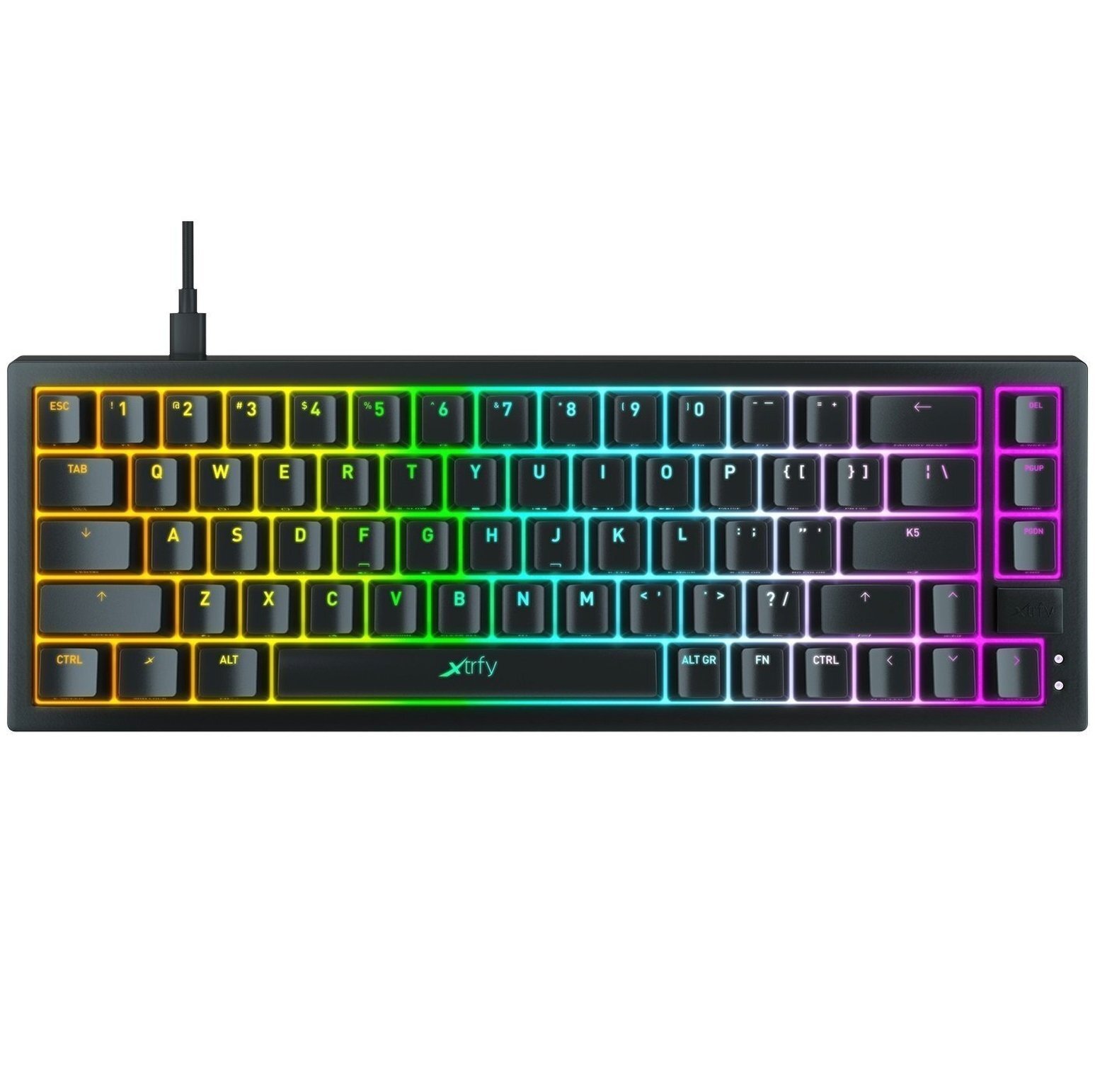 Ігрова клавіатура Xtrfy K5 RGB Black, UAфото1
