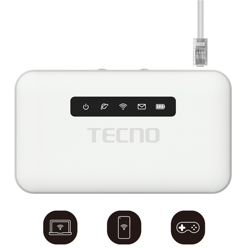 Мобільний маршрутизатор TECNO TR118 4G-LTE, 2600mAh (4895180763953)фото